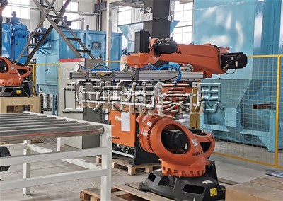 草酸全自動碼垛機技術特點 編織袋料機械手碼垛機